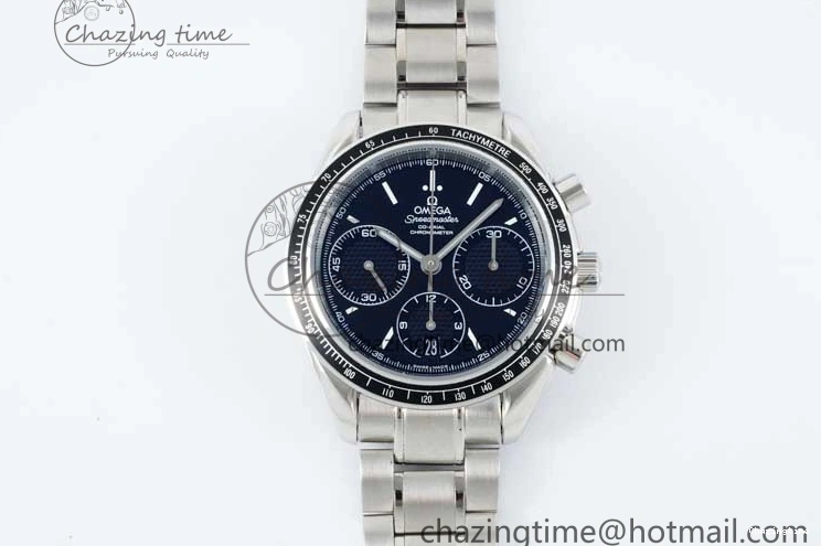 0405 Speedmaster Racing Master SS HKF Best Edition Black Dial on SS Bracelet A Versatile 7810